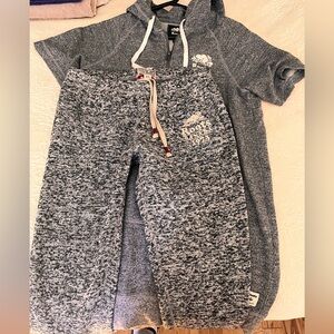 Roots short sleeve cozzy “throw on” sweater